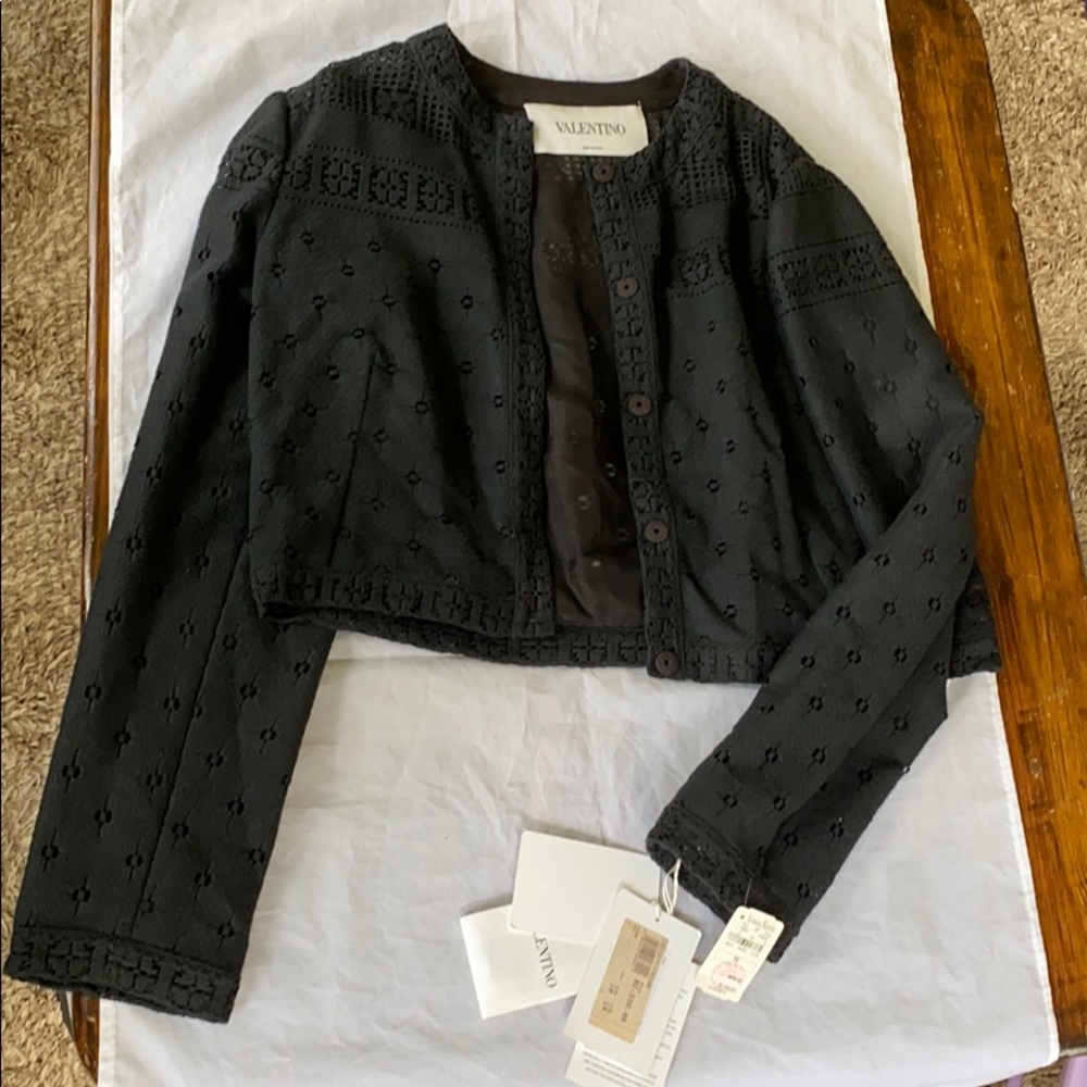 Valentino Button Up Jacket, Size 10, NWT